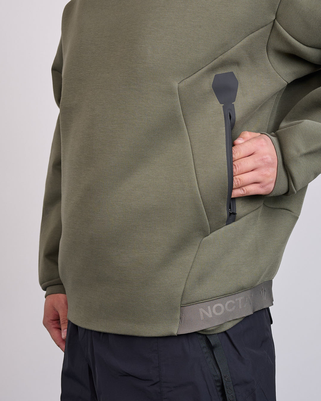 Nike NOCTA Trapeziud-Cut Crew-Neck Pullover Twilight Marsh Refblk IO9014-385