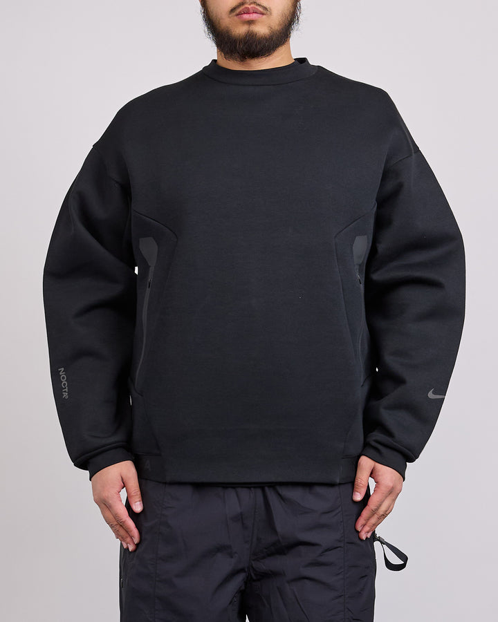 Nike NOCTA Trapeziud-Cut Crew-Neck Pullover Black Refblk IO9014-010