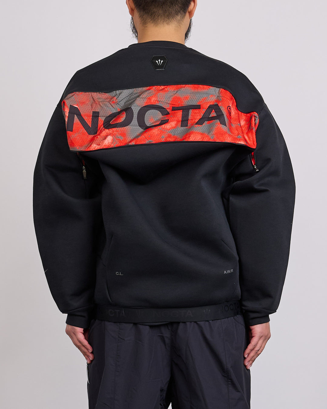 Nike NOCTA Trapeziud-Cut Crew-Neck Pullover Black Refblk IO9014-010
