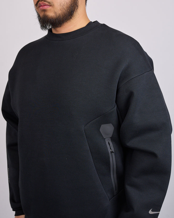 Nike NOCTA Trapeziud-Cut Crew-Neck Pullover Black Refblk IO9014-010