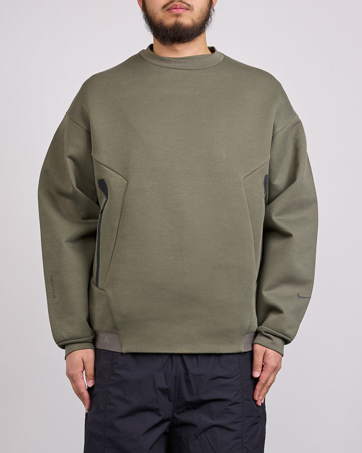 Nike NOCTA Trapeziud-Cut Crew-Neck Pullover Twilight Marsh Refblk IO9014-385