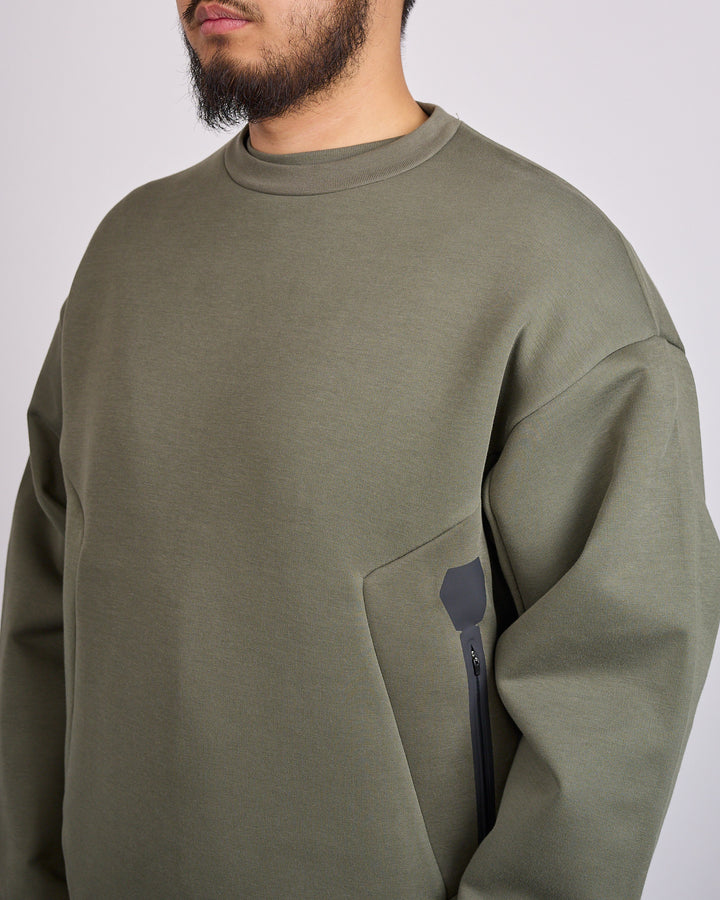 Nike NOCTA Trapeziud-Cut Crew-Neck Pullover Twilight Marsh Refblk IO9014-385
