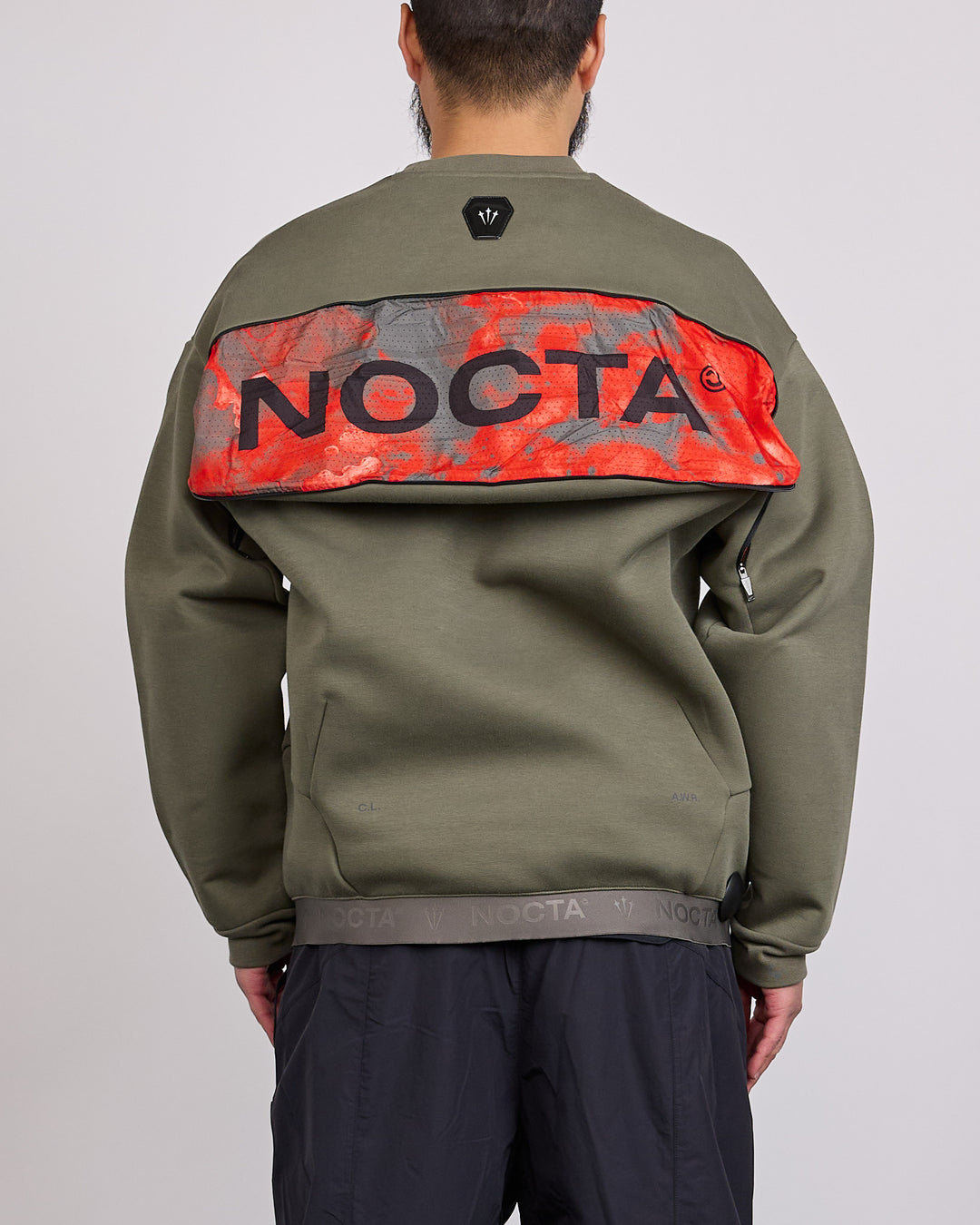 Nike NOCTA Trapeziud-Cut Crew-Neck Pullover Twilight Marsh Refblk IO9014-385