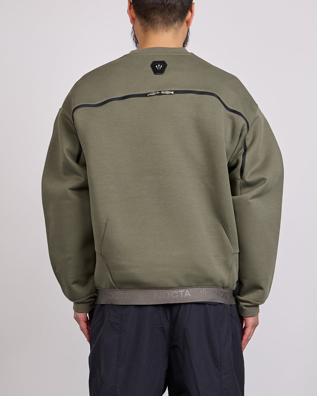 Nike NOCTA Trapeziud-Cut Crew-Neck Pullover Twilight Marsh Refblk IO9014-385