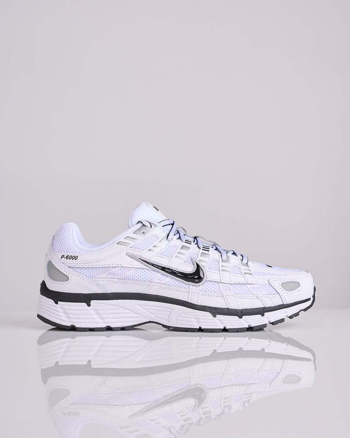 Nike P-6000 White Black-Metallic Silver-Black CD6404 107