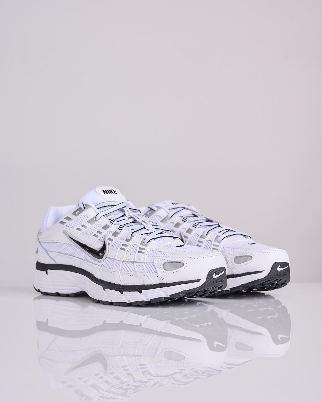 Nike P-6000 White Black-Metallic Silver-Black CD6404 107