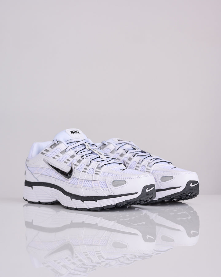Nike P-6000 White Black-Metallic Silver-Black CD6404 107
