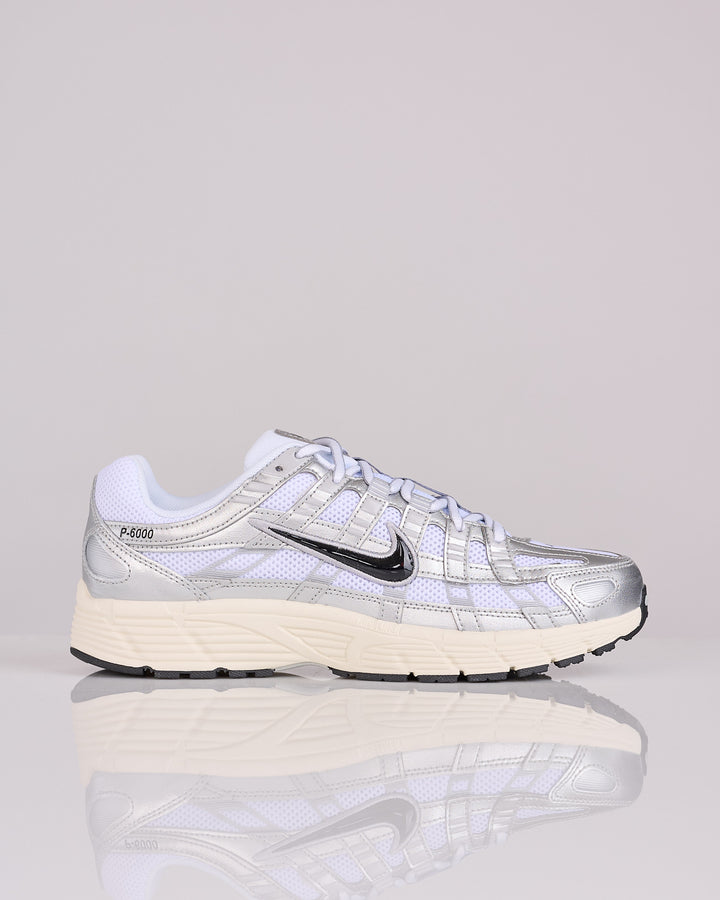 Nike P-6000 White Black-Metallic Silver-Flt Silver CD6404 105