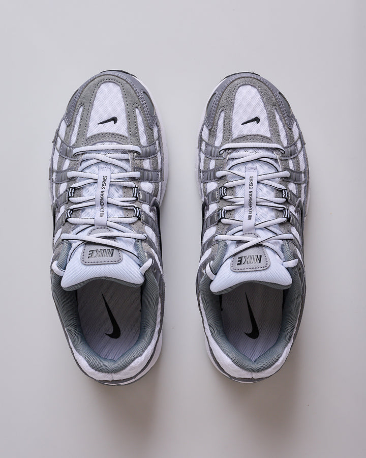 Nike P-6000 White Black-Mtlc Cool Grey-Cool Grey