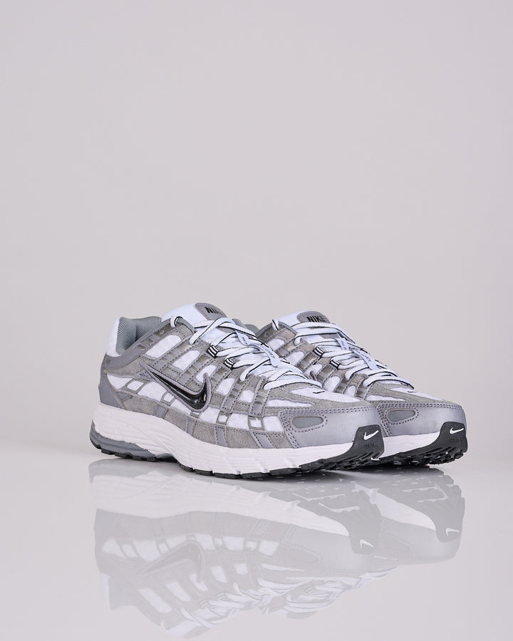 Nike P-6000 White Black-Mtlc Cool Grey-Cool Grey