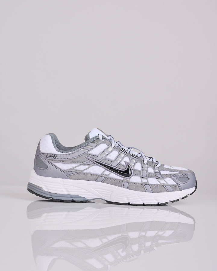 Nike P-6000 White Black-Mtlc Cool Grey-Cool Grey