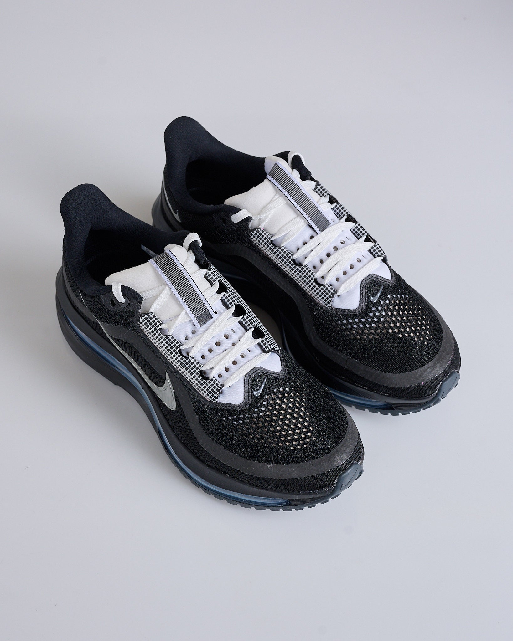 black silver and white nikes