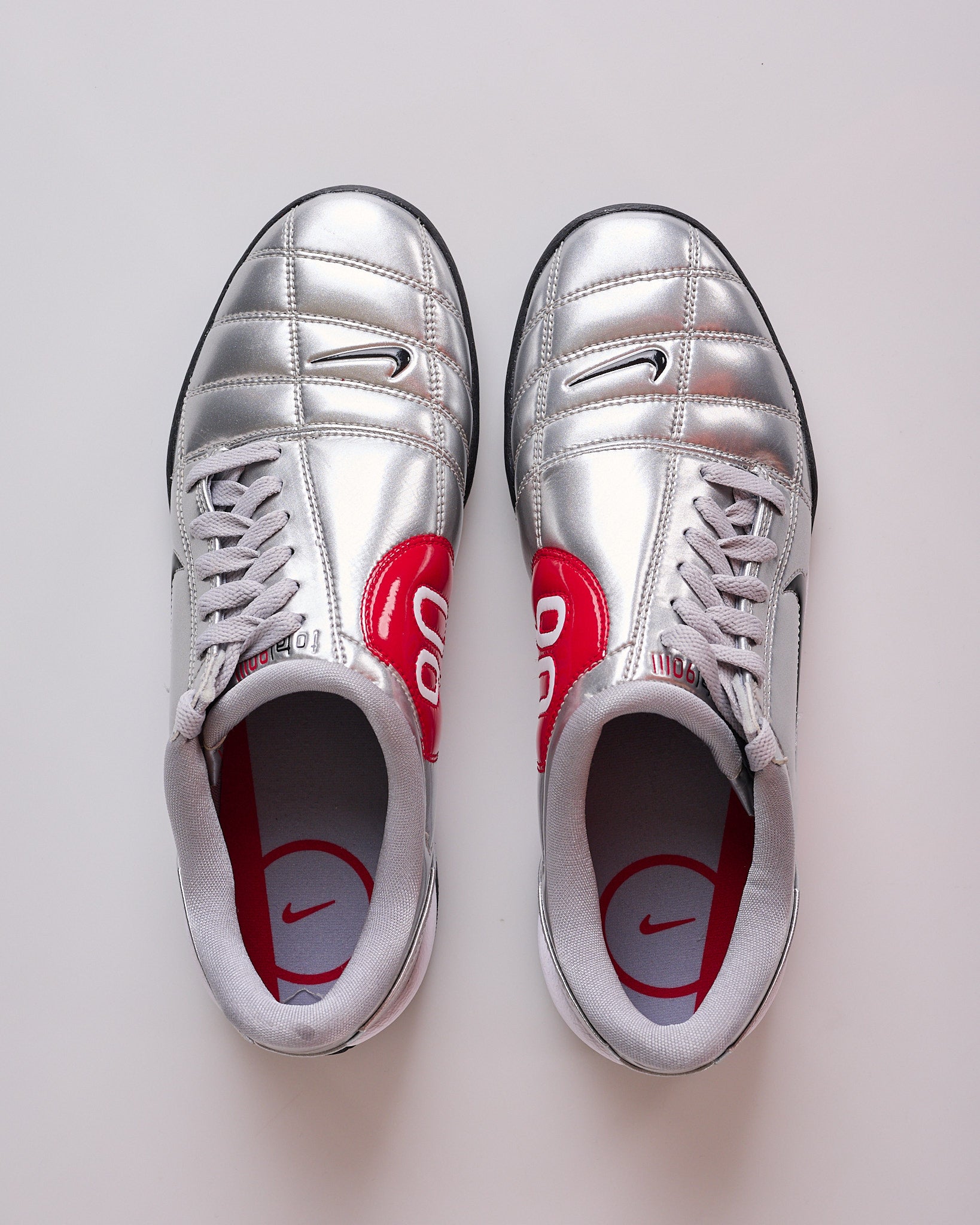 Nike T90 SP Metallic Silver Black-University Red HJ9351 002 – LESS 17