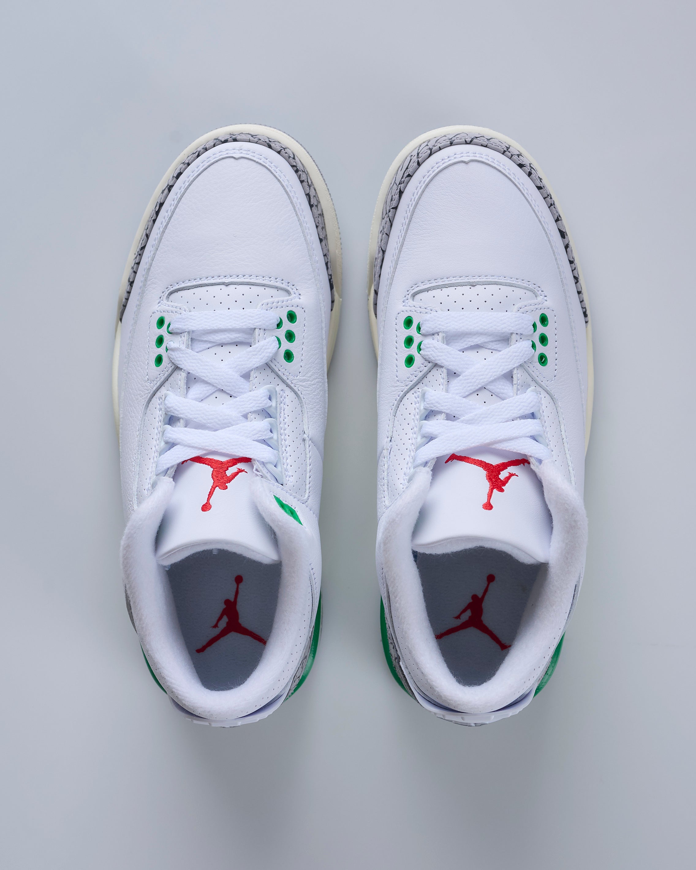 Nike Women's Air Jordan 3 Retro White / Varsity Red-Lucky Green CK9246 130