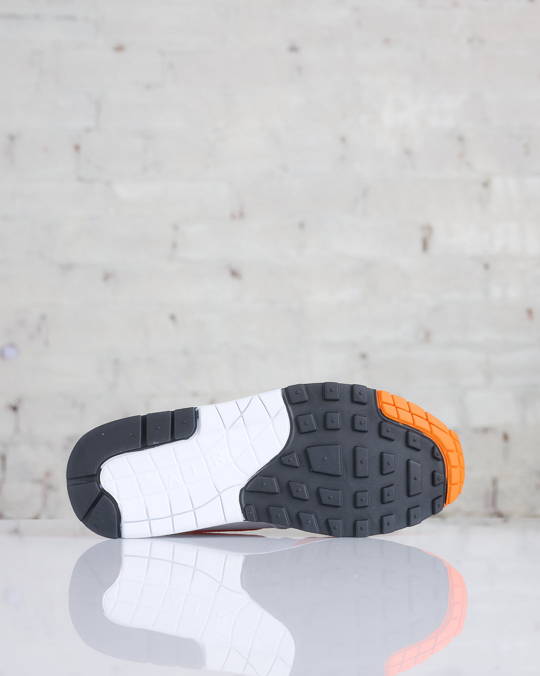 Nike Women's Air Max 1 Neutral Grey/Safety Orange-White-Black
