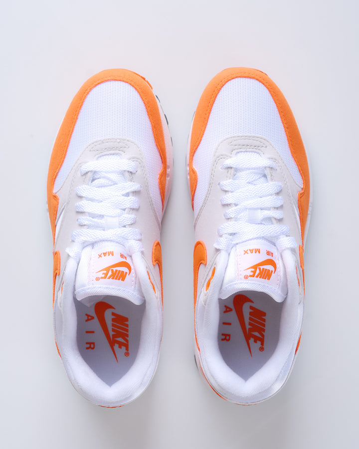 Nike Women's Air Max 1 Neutral Grey/Safety Orange-White-Black