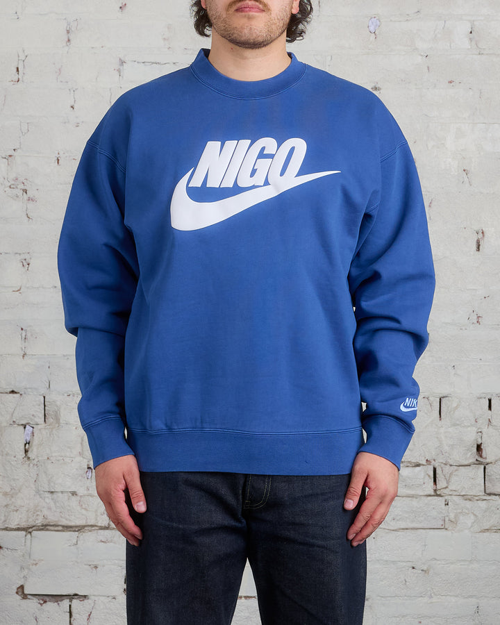 Nike x NIGO Fleece Crew Blue Void White