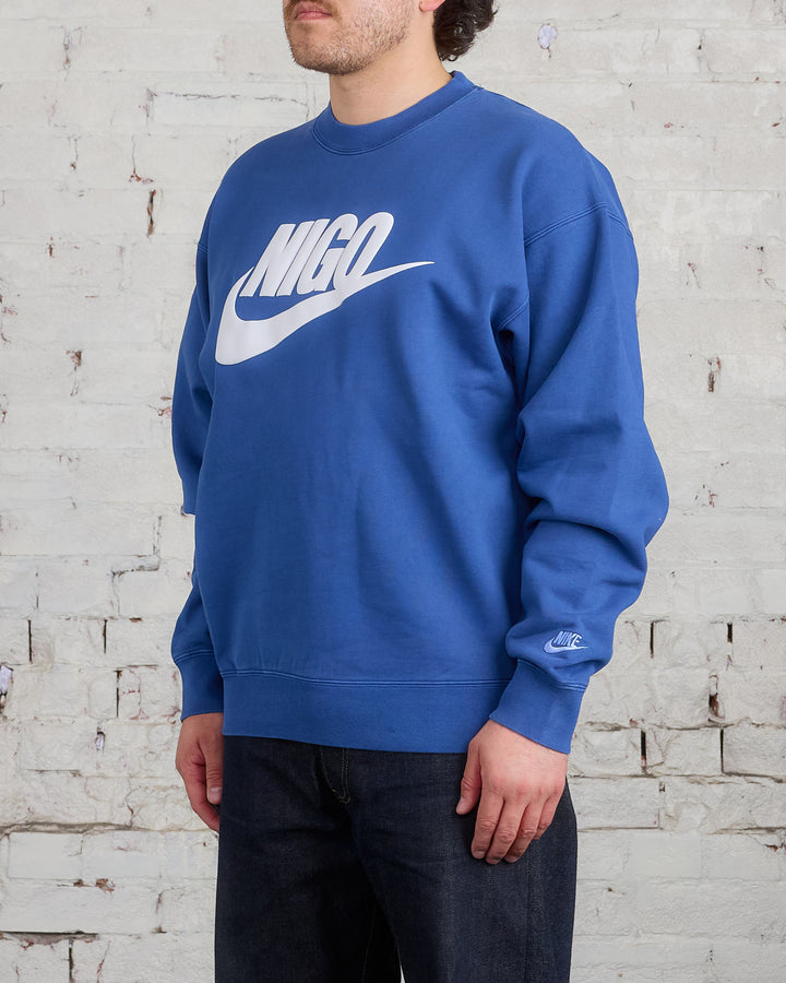 Nike x NIGO Fleece Crew Blue Void White