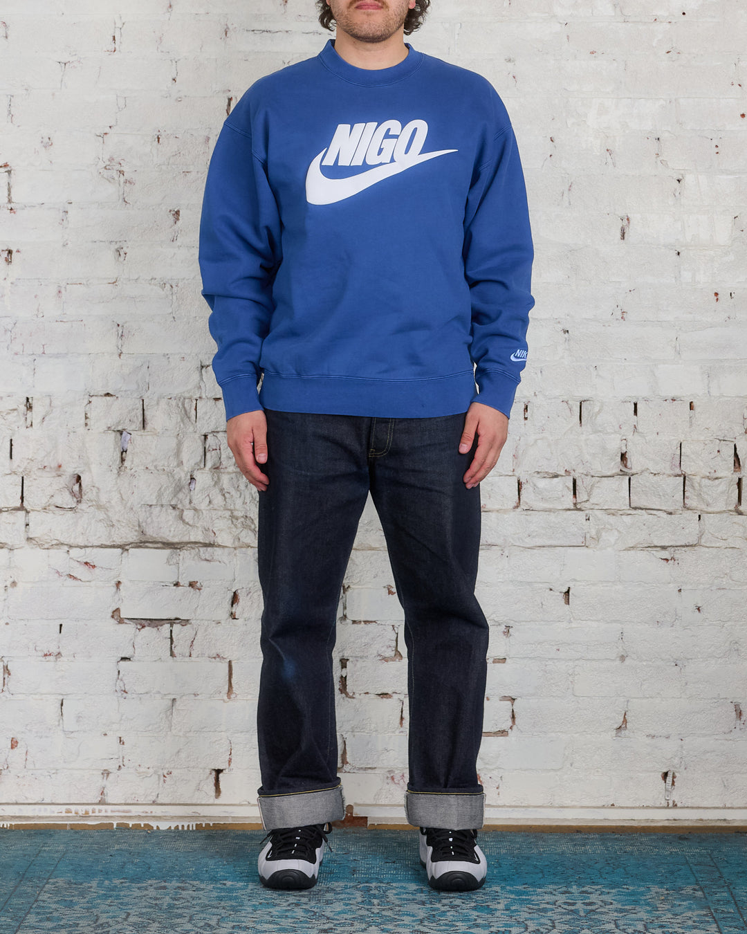 Nike x NIGO Fleece Crew Blue Void White