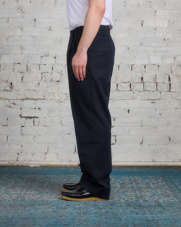 Norse Projects Benn Relaxed Cotton Wool Trouser Black