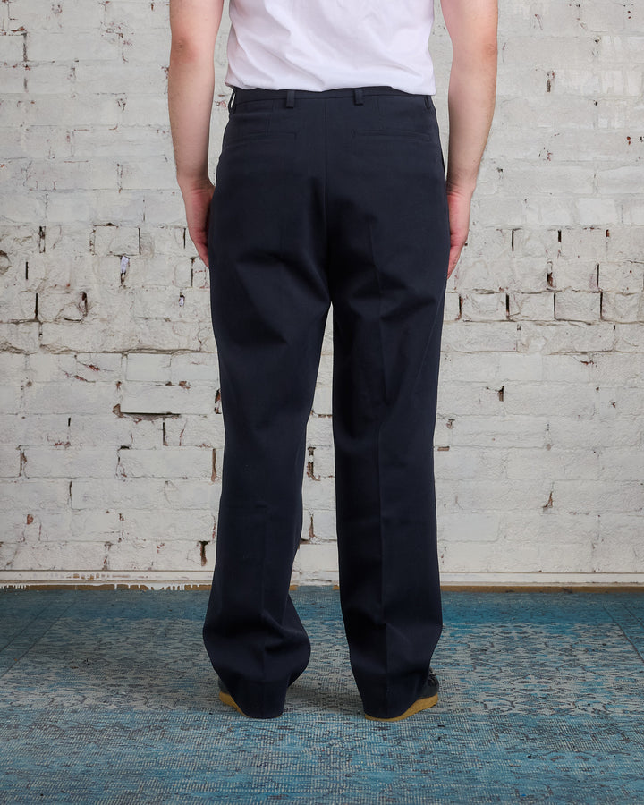 Norse Projects Benn Relaxed Cotton Wool Trouser Black