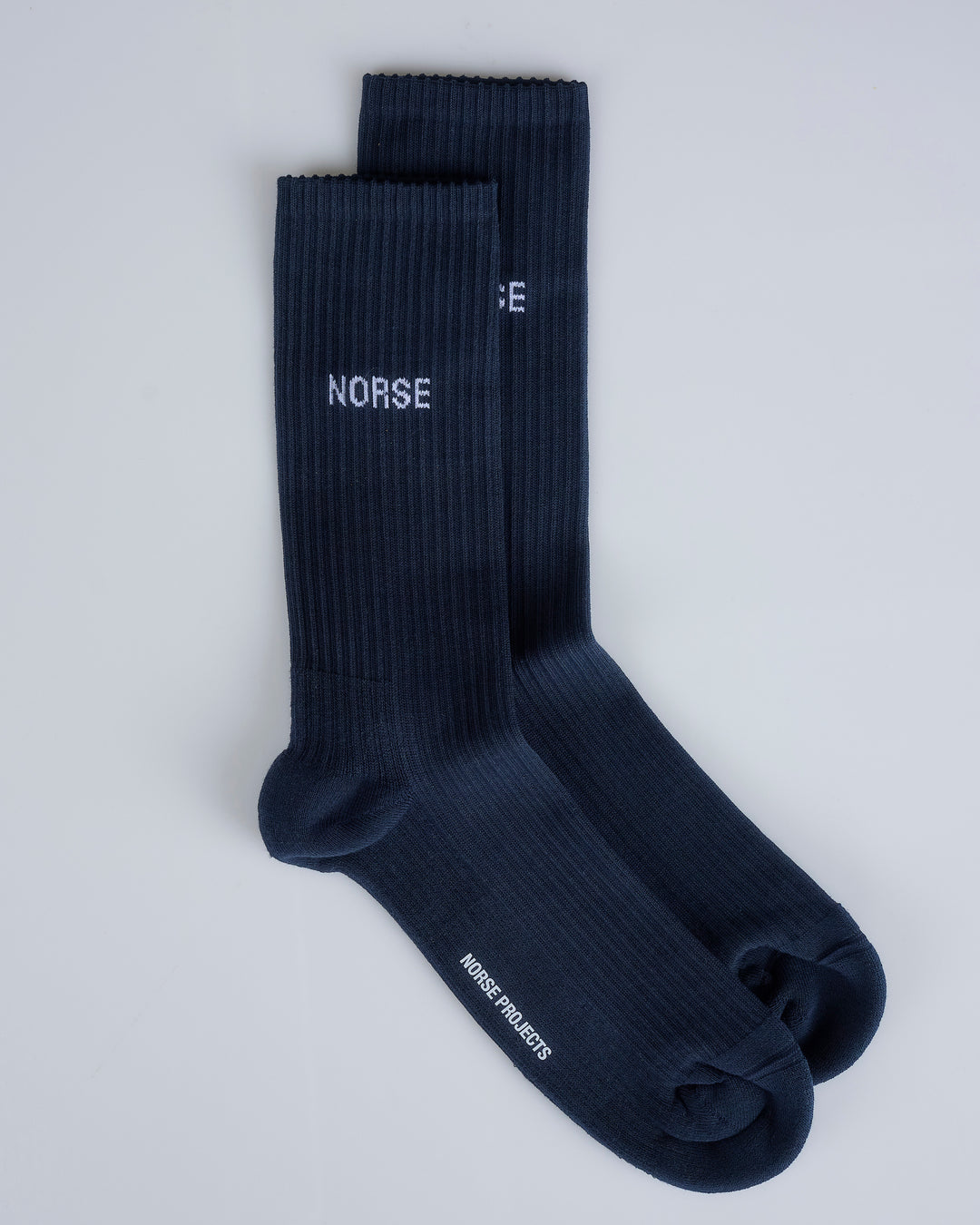 Norse Projects Bjarki Sock Logo Dark Navy