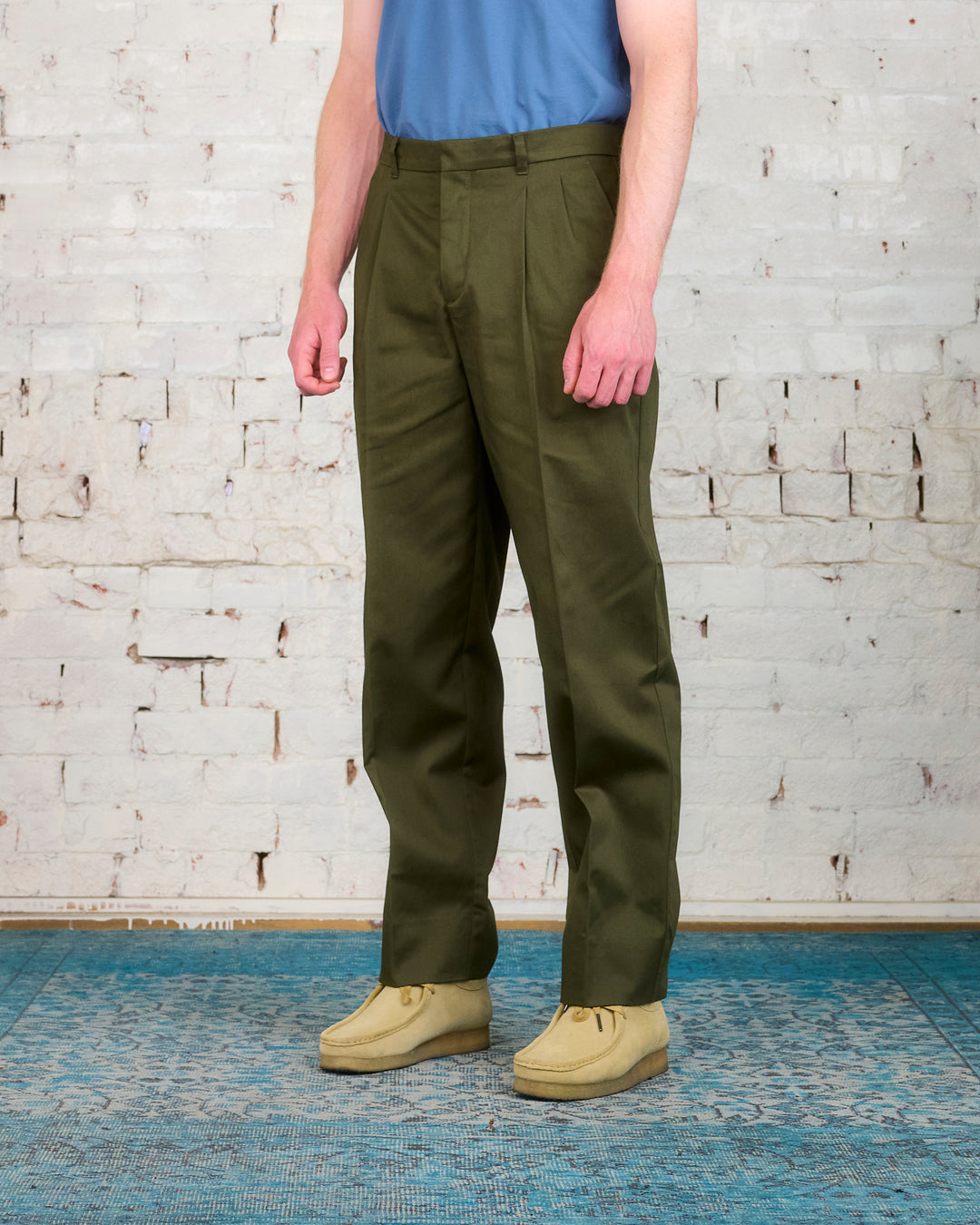 Norse Projects Christopher Gabardine Pant Beech Green