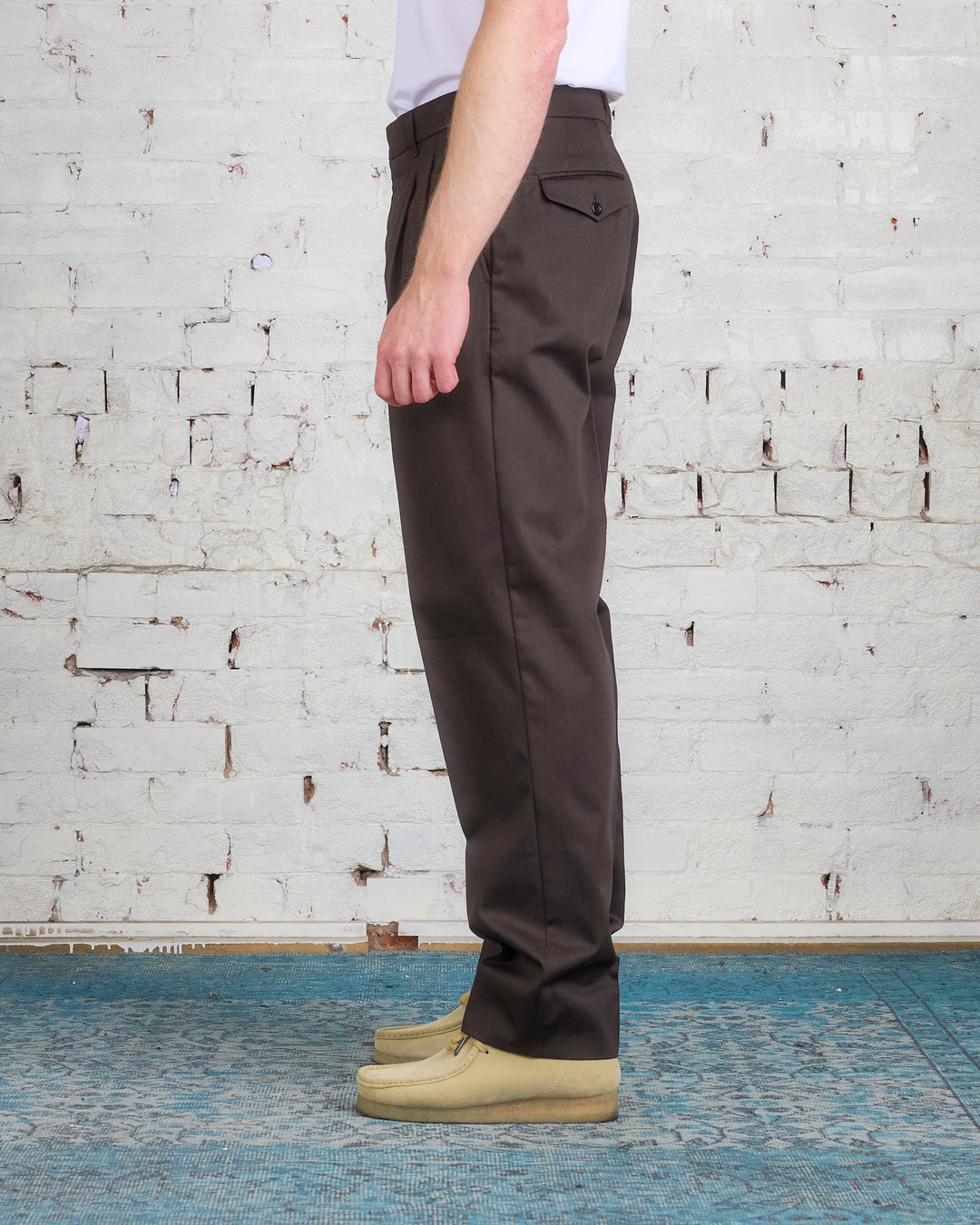 Norse Projects Christopher Relaxed Pleated Trouser Espresso