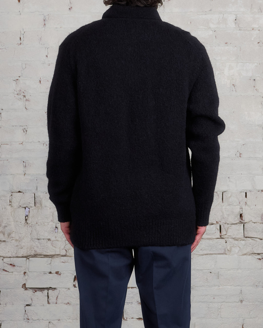 Norse Projects Rasmus Relaxed Brushed Polo Black