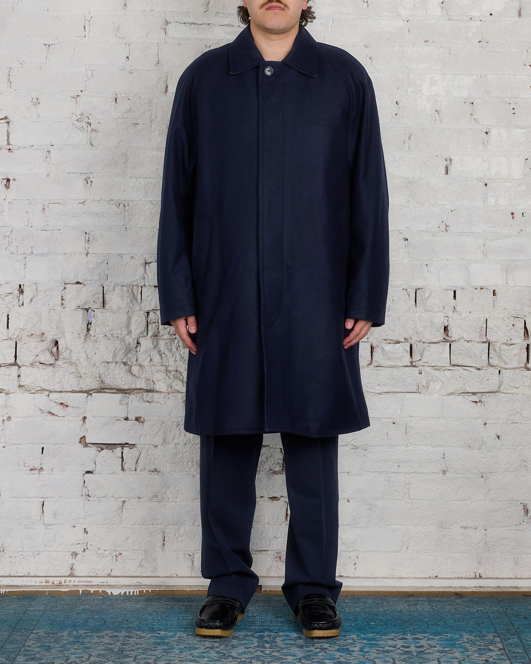 Norse Projects Vargo Wool Gore-Tex Coat Dark Navy