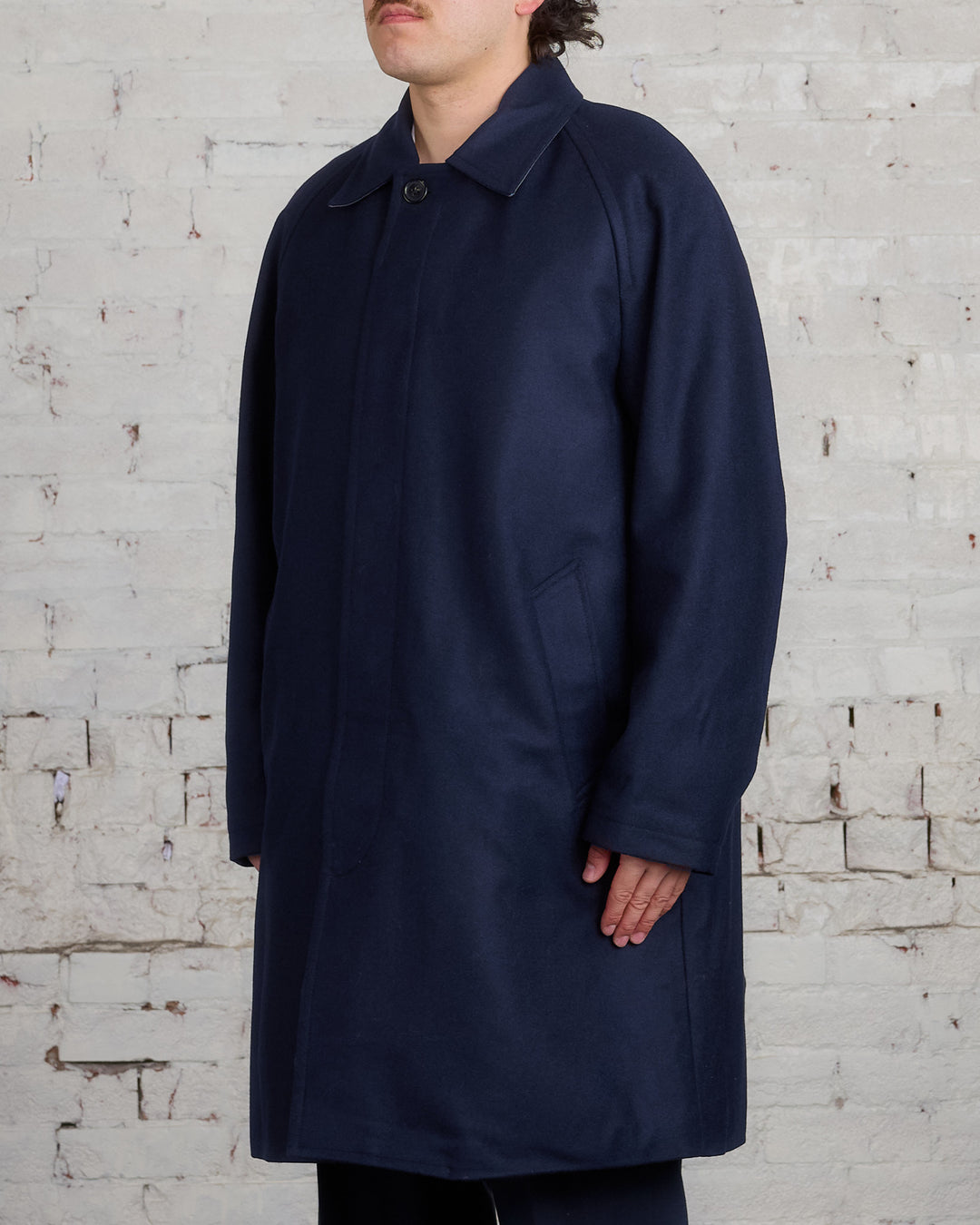 Norse Projects Vargo Wool Gore-Tex Coat Dark Navy