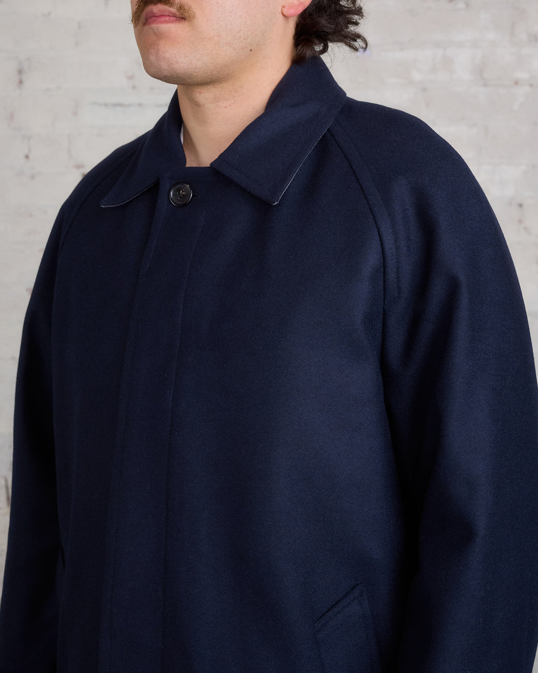 Norse Projects Vargo Wool Gore-Tex Coat Dark Navy