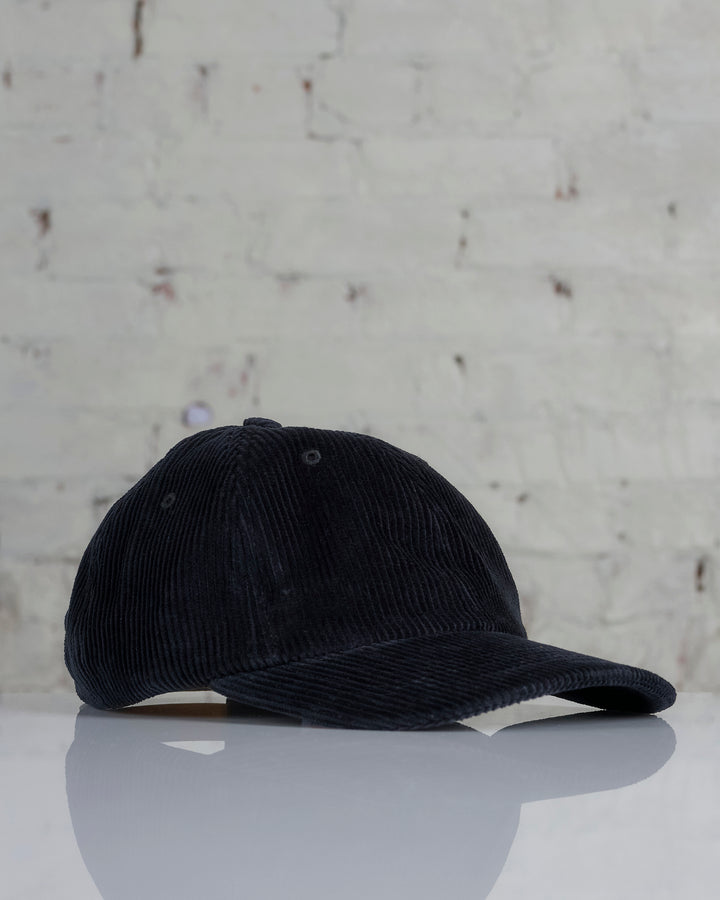 Norse Projects Wide Wale Corduroy Sports Cap Black