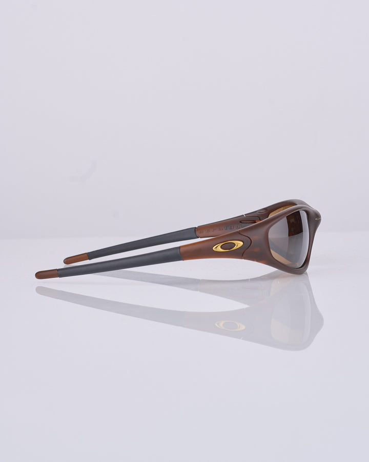 Oakley Straight Jacket 99 Sunglass Matte Rootbeer Prizm Tungsten