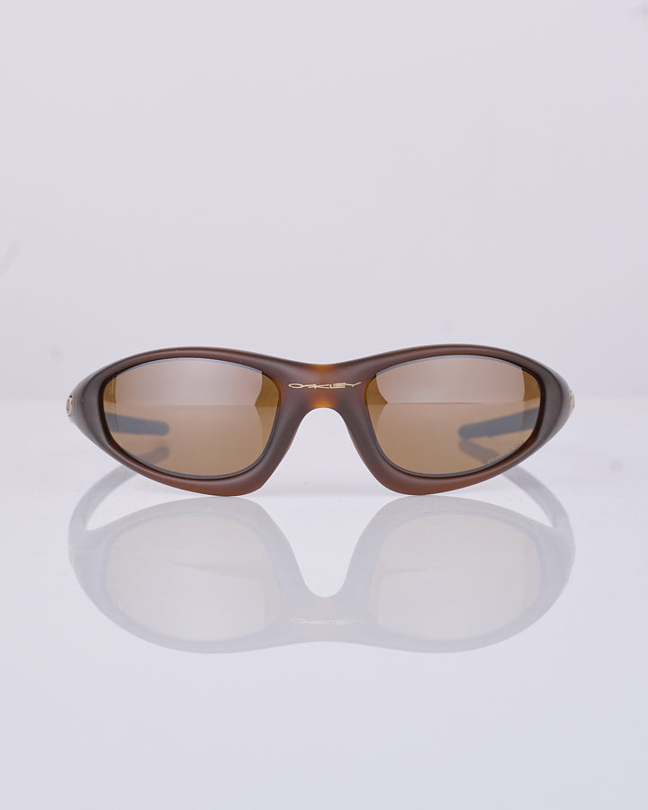 Oakley Straight Jacket 99 Sunglass Matte Rootbeer Prizm Tungsten