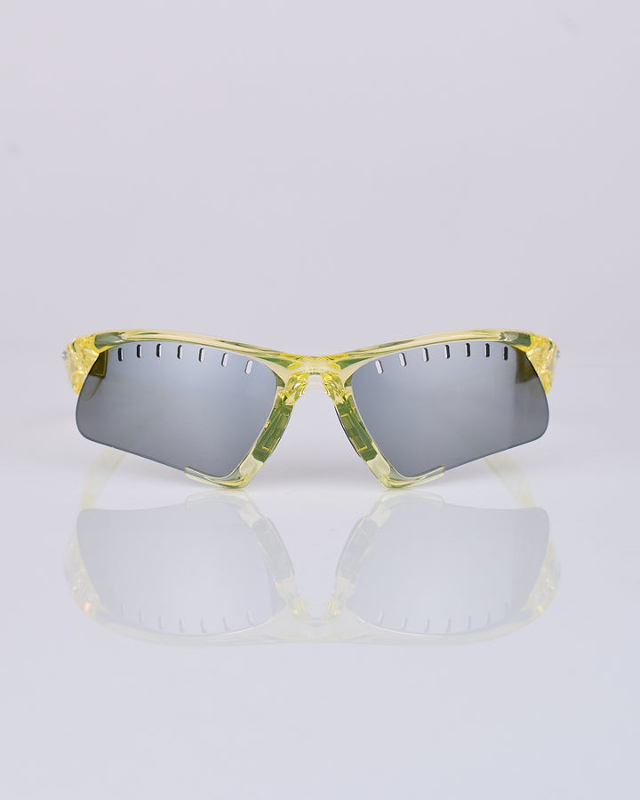 Oakley x SATISFY Suture Jacket Satisfy Trans Yellow Prizm Black Vented