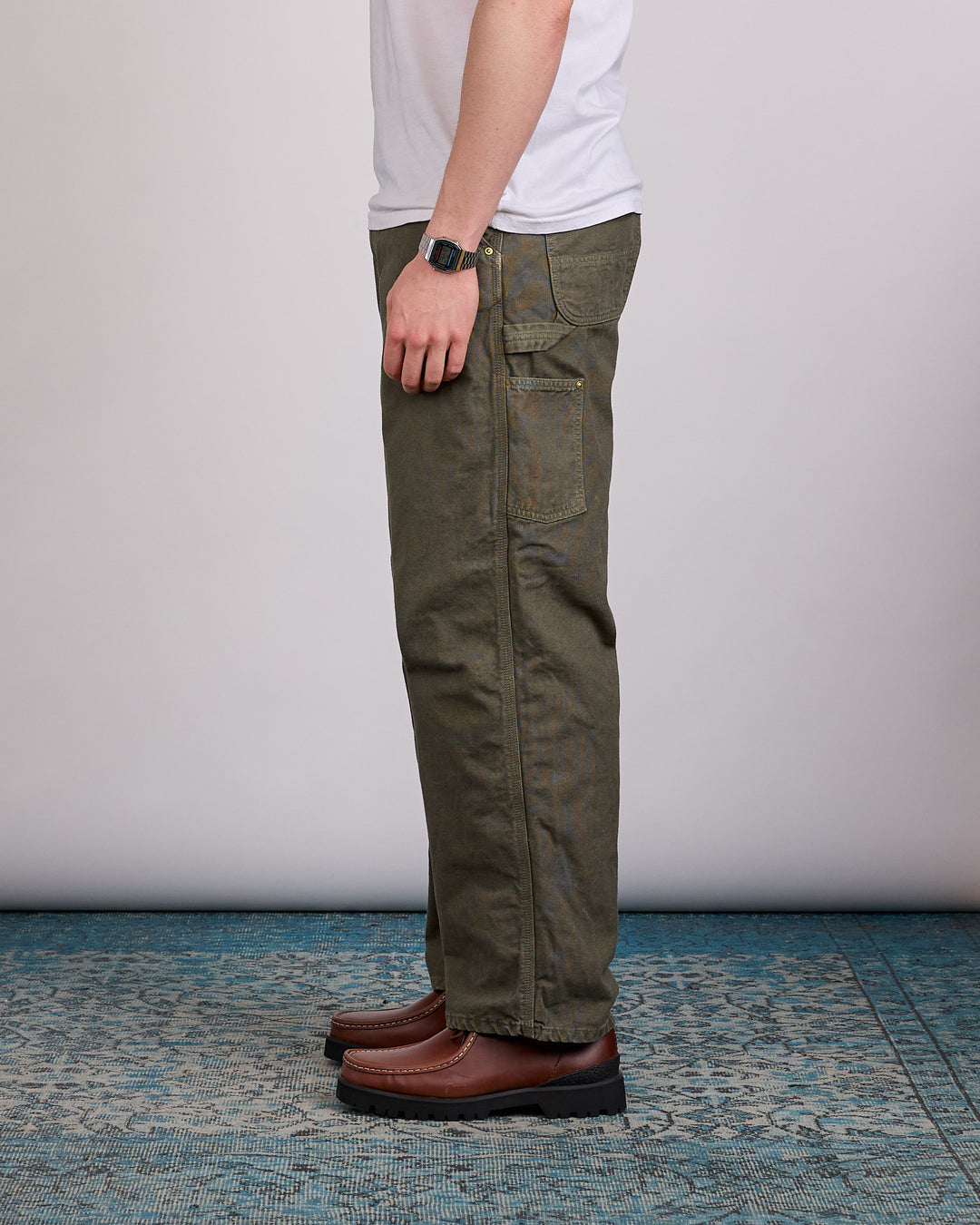 OrSlow Dad's Fit Oxford Painter Pant Army Green