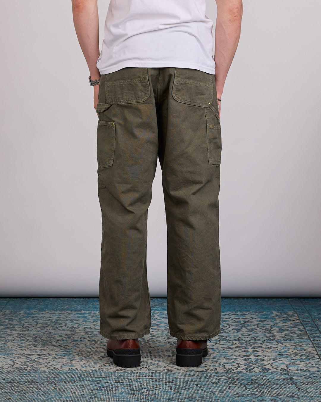 OrSlow Dad's Fit Oxford Painter Pant Army Green