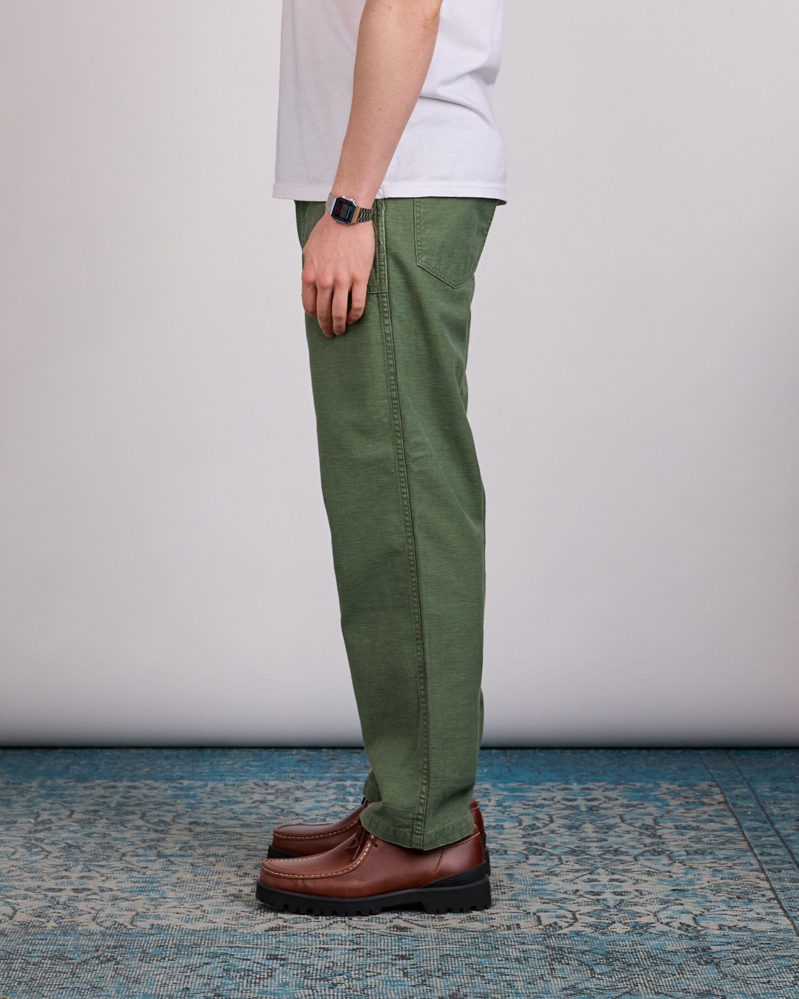 OrSlow U.S. Army Fatigue Regular Fit Pant Green Used Wash – LESS 17