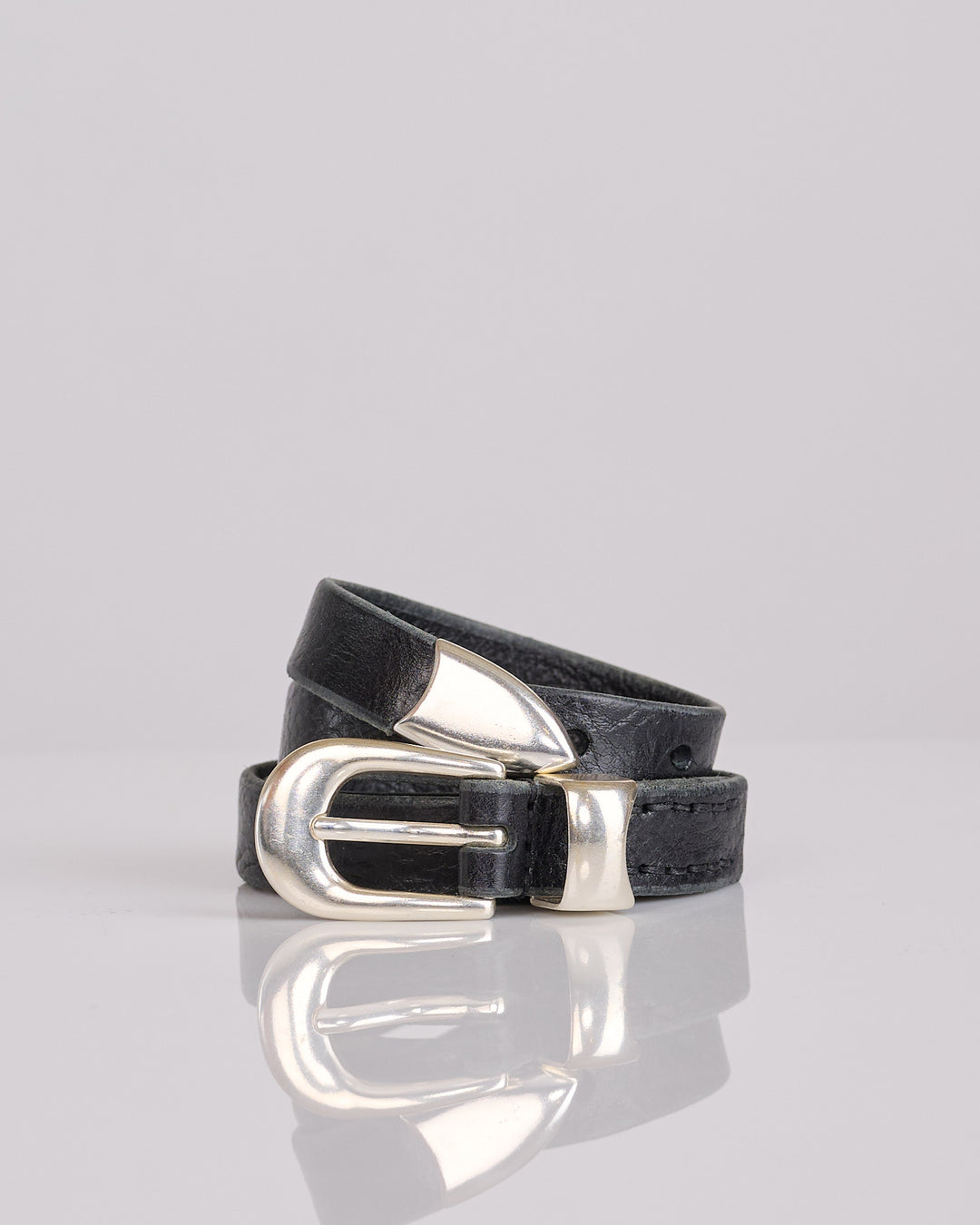 Our Legacy 2cm Belt Leather Black