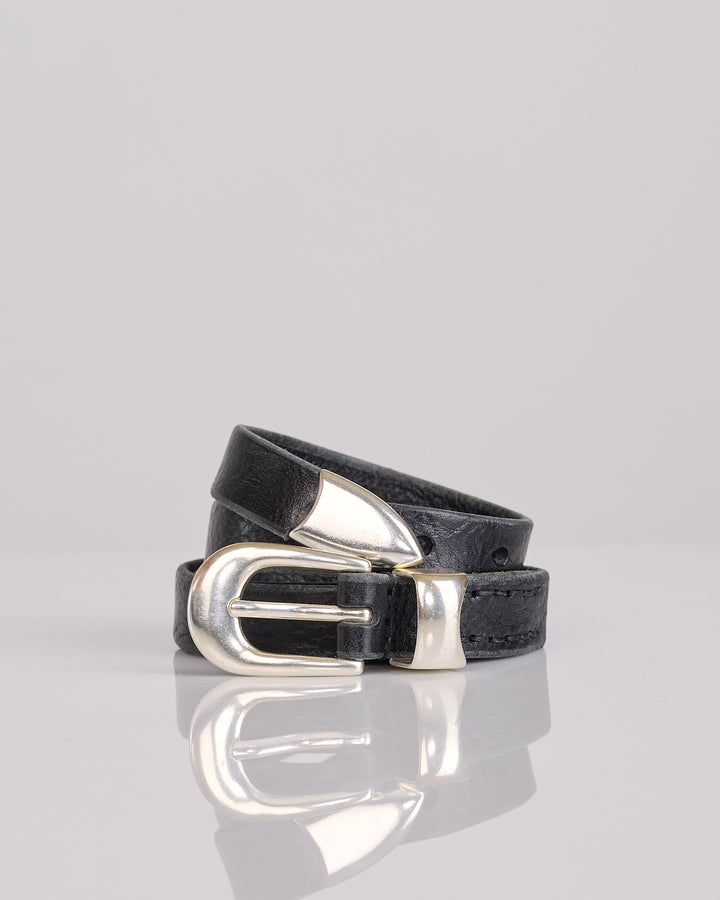 Our Legacy 2cm Belt Leather Black