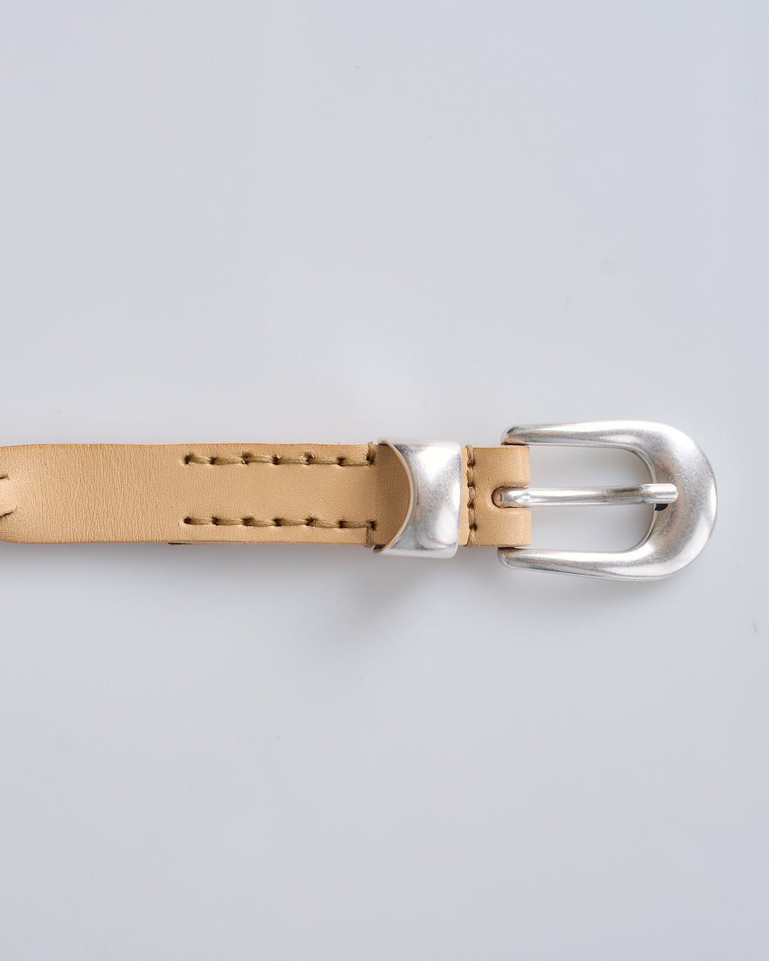 Our Legacy 2cm Braided Belt Natural Leather