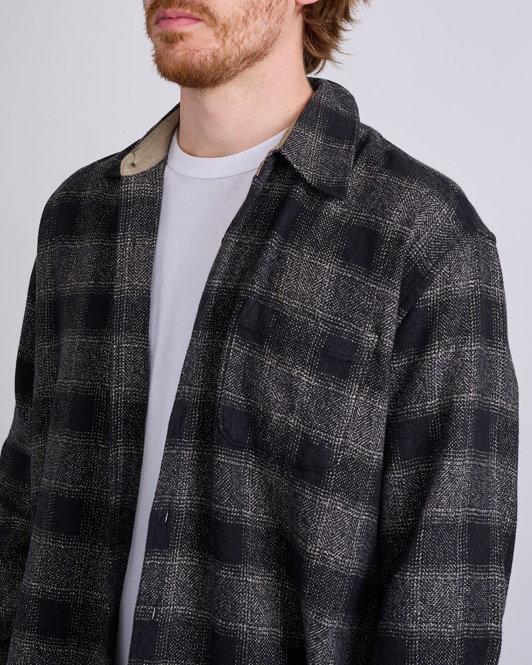 Our Legacy Above Button Shirt Oakland Wool Twist Check