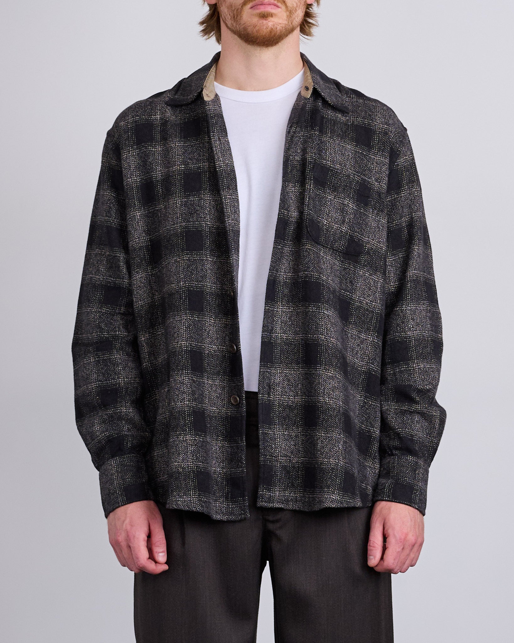 Our Legacy Above Button Shirt Oakland Wool Twist Check – LESS 17