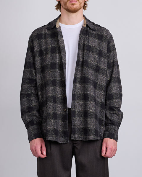 Our Legacy Above Button Shirt Oakland Wool Twist Check – LESS 17