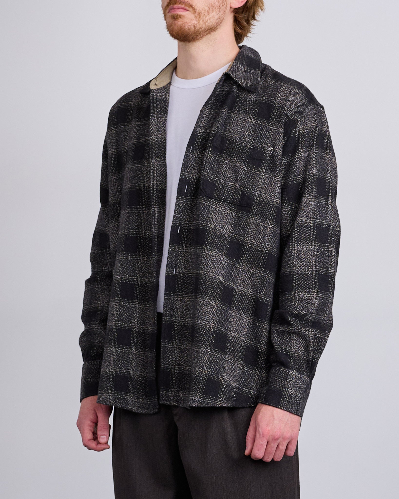 Our Legacy Above Button Shirt Oakland Wool Twist Check – LESS 17