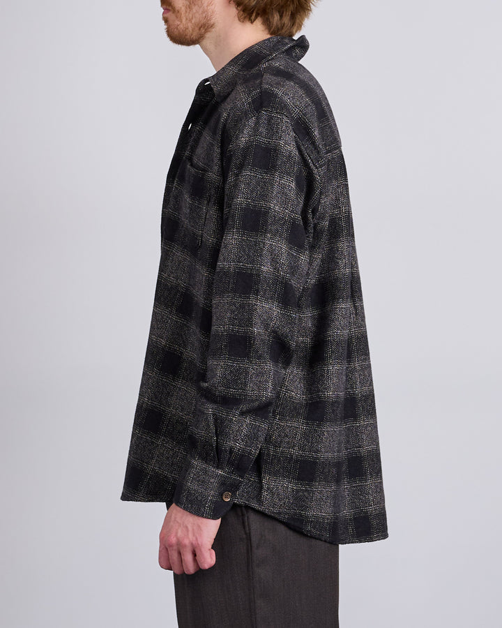 Our Legacy Above Button Shirt Oakland Wool Twist Check