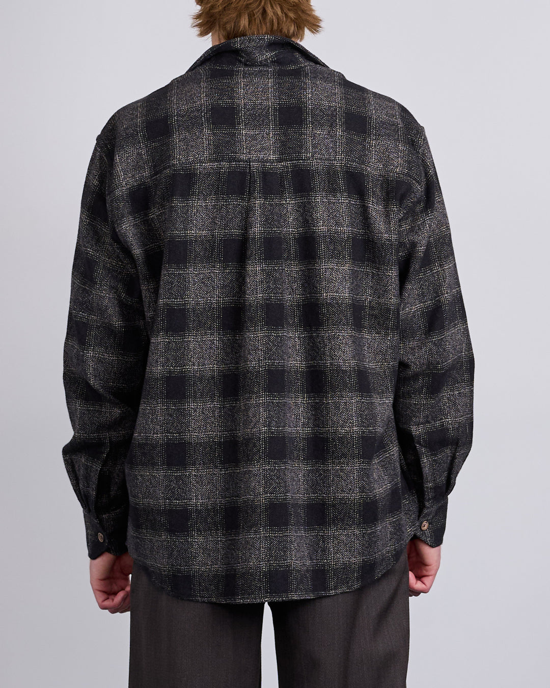 Our Legacy Above Button Shirt Oakland Wool Twist Check