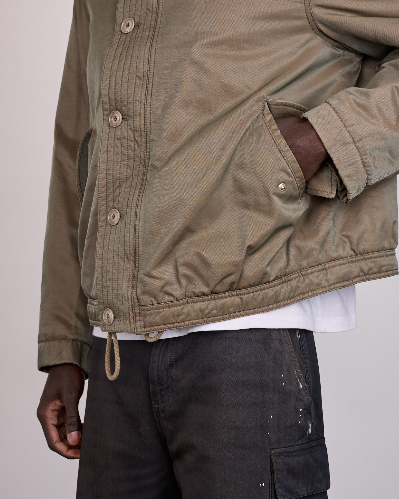 Our Legacy Auto Jacket Taupe Smoke Twinshade Twill – LESS 17