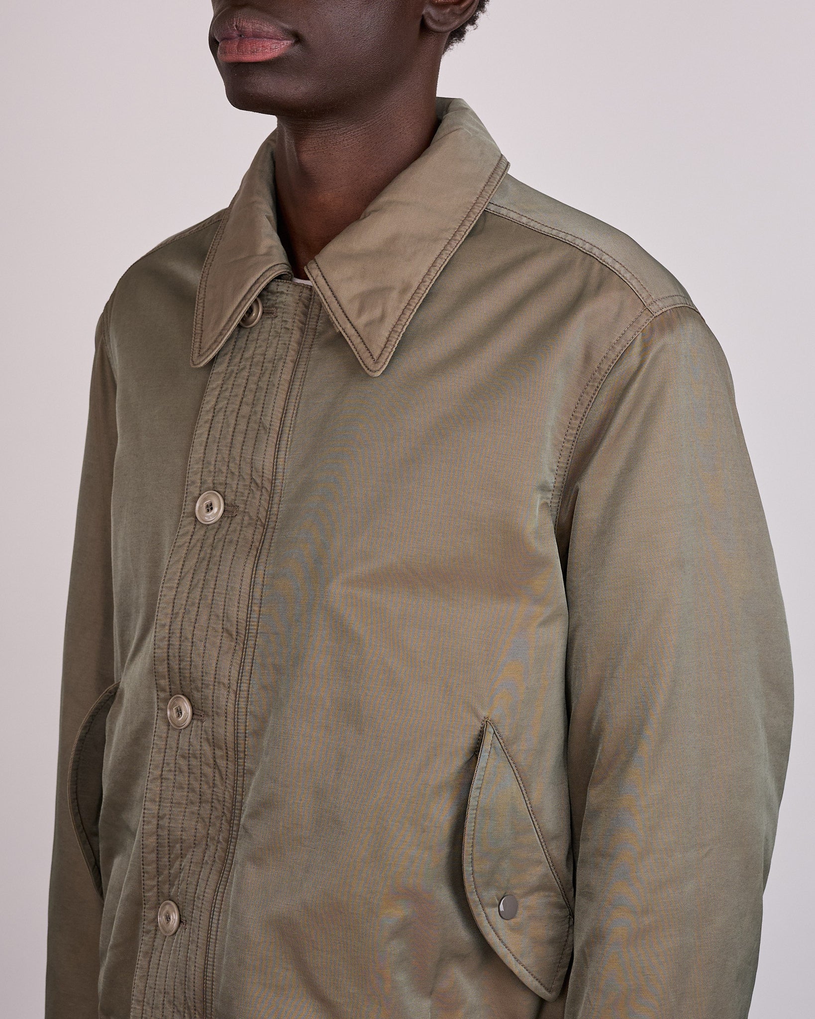 Our Legacy Auto Jacket Taupe Smoke Twinshade Twill – LESS 17